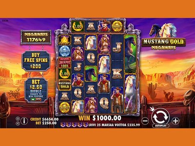 Слот Mustang Gold Megaways — играть в atom